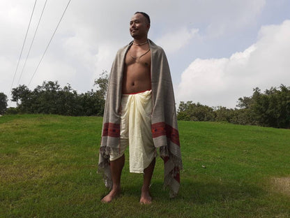 PUSHKAR Handwoven Pure Himalayan Yak Wool Prayer Shawl,Ethnic Indian Yak Wool Meditation Wrap,Tibetan Yak Wool Zen,Himalayan Yak Scarf