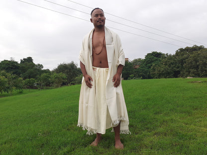 BRAHMA X-Large 'Yogi' Handwoven Pure Himalayan Sheep Wool Meditation Shawl,Himalayan Prayer Blanket,Himalayan Wool,Handmade Indian Yoga Wrap