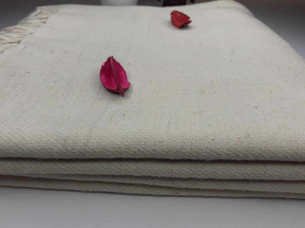 RISHI X-Large Handspun And Handwoven Sheep Wool Meditation Shawl,Himalayan Prayer Blanket,Himalayan Wool,Kullu Shawl,Handmade Indian Shawl