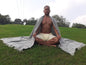 SURYA X-Large Handwoven Grey Plain Himalayan Sheep Wool Meditation Shawl,Himalayan Prayer Zen,Wool Prayer Wrap,Ethnic Indian Yoga Blanke