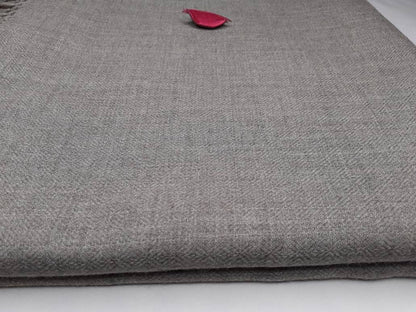 Rudra X-Large Handwoven Grey Plain PureHimalayan Sheep Wool Meditation Shawl,Himalayan Prayer Blanket,Wool Prayer Wrap,Ethnic Indian Blanket