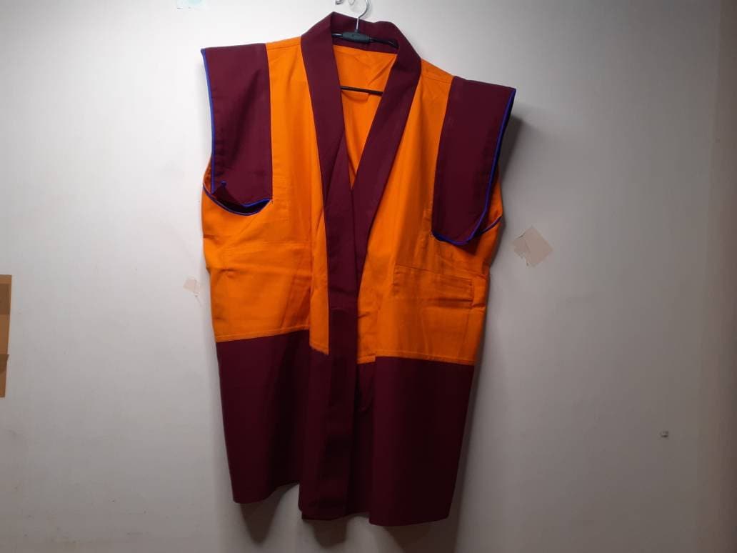 Tibetan Buddhist Monk Dhonka,Buddhist Monk Jacket ,Monastry style,Meditation Cloth,Monk Nun Jacket,Temple clothing,Spiritual fabric