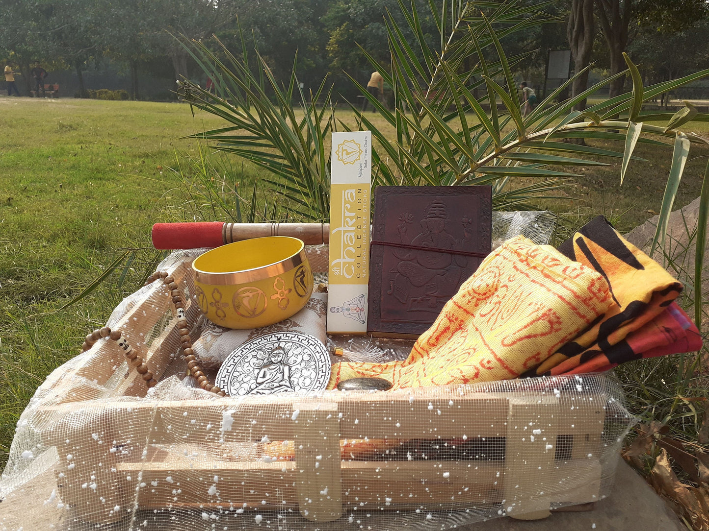 Solar Plexus Chakra Meditation Gift Box,Chakra Healing Kit,Sound Healing,Bowl Spiritual Gifts,Personalized Gift Box Self Care Self Love Kits