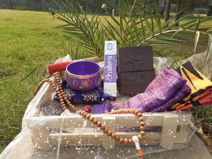 Third Eye Chakra Meditation Gift Box,Chakra Healing Kit,Sound Healing,Bowl Spiritual Gifts,Personalized Gift Box Self Care Self Love Kits