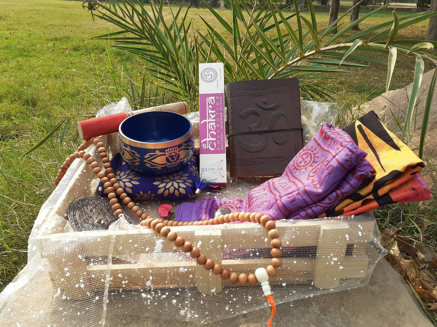 The Crown Chakra Meditation Gift Box,Chakra Healing Kit,Sound Healing,Bowl Spiritual Gifts,Personalized Gift Box Self Care Self Love Kits