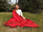 Red Handwoven Pure Himalayan Sheep Wool Meditation Shawl,Ethnic Indian  Blanket,Himalayan Wool Prayer Wrap,Kullu Shawl