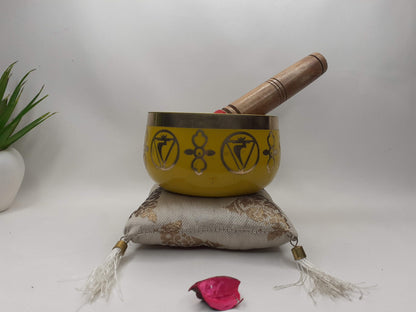 Solar Plexus Chakra Meditation Gift Box,Chakra Healing Kit,Sound Healing,Bowl Spiritual Gifts,Personalized Gift Box Self Care Self Love Kits