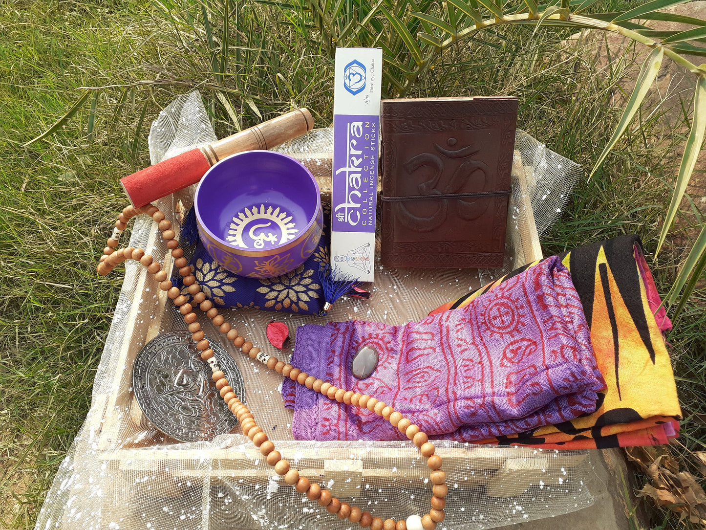 Third Eye Chakra Meditation Gift Box,Chakra Healing Kit,Sound Healing,Bowl Spiritual Gifts,Personalized Gift Box Self Care Self Love Kits