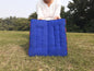 Handmade Portable And Foldable Floor Meditation Cushion with Bhutanese Fabric Border,Organic Cotton Meditation Yoga Posture Zen Cushion,