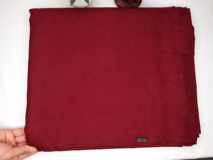 DALAI X-Large Handwoven Burgundy Buddhist Monk Himalayan Sheep Wool Meditation Shawl,Himalayan Prayer Blanket,Tibetan Buddhist Prayer Wrap