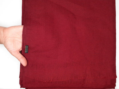 DALAI X-Large Handwoven Burgundy Buddhist Monk Himalayan Sheep Wool Meditation Shawl,Himalayan Prayer Blanket,Tibetan Buddhist Prayer Wrap