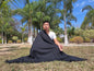 TRIVENI Handwoven Black Pure Himalayan Sheep Wool Meditation Shawl,Himalayan Prayer Blanket,Kullu Shawl,Ethnic Indian Shawl,Wool Prayer Wrap