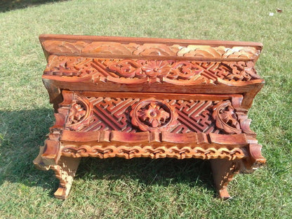 Small Size  Handcarved Foldable Wooden Tibetan Buddhist Altar,Zen Meditation Altar,Dragon Carved Prayer table,Tibetan Alter Table,