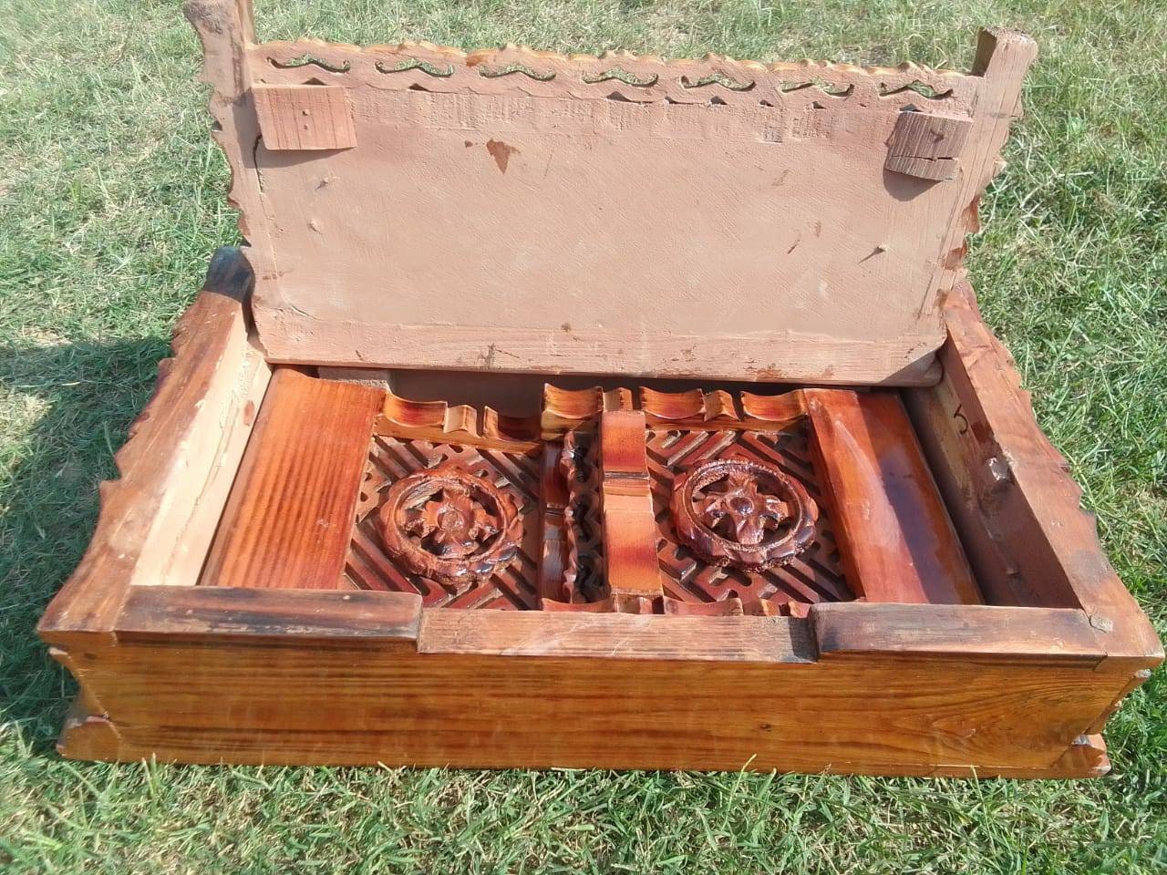 Small Size  Handcarved Foldable Wooden Tibetan Buddhist Altar,Zen Meditation Altar,Dragon Carved Prayer table,Tibetan Alter Table,