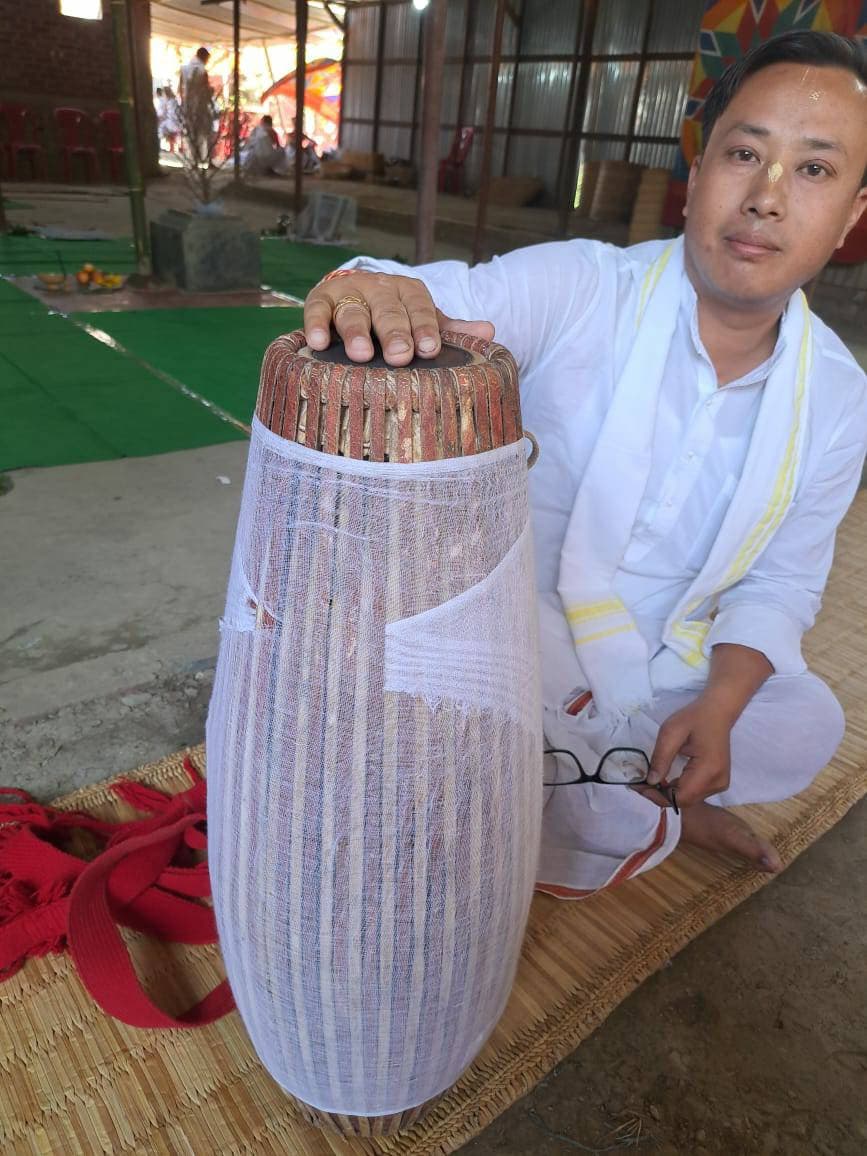 Handmade Professional Mridanga for Kirtan, Harinam, Temple,Spiritual Music instrument,Hare Krishna Kirtan Instrument,Ahimsa Mridanga