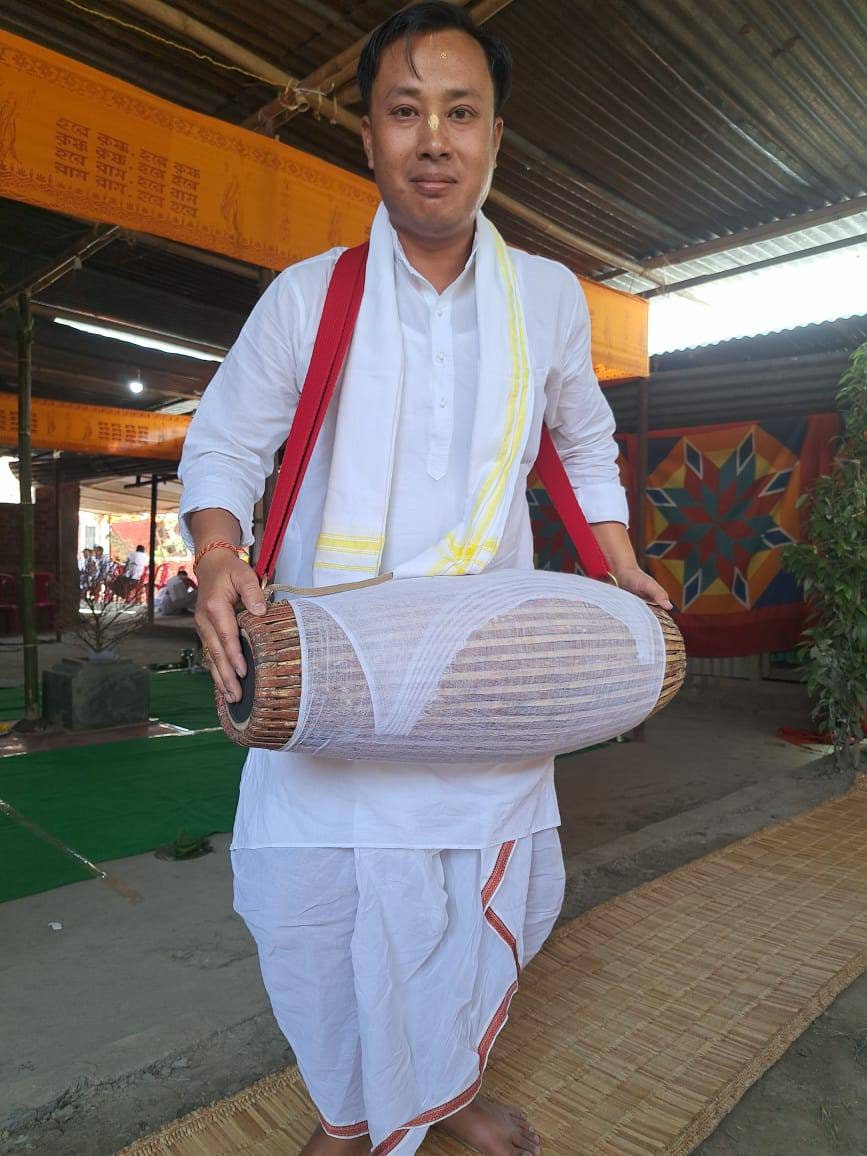 Handmade Professional Mridanga for Kirtan, Harinam, Temple,Spiritual Music instrument,Hare Krishna Kirtan Instrument,Ahimsa Mridanga