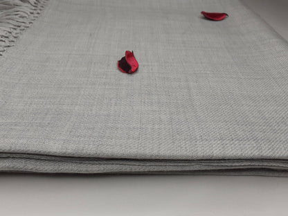 Handwoven  Light Grey Himalayan Sheep Wool Meditation Shawl,Himalayan Prayer Blanket,Kullu Shawl,Ethnic Indian Shawl,Wool Prayer Wrap