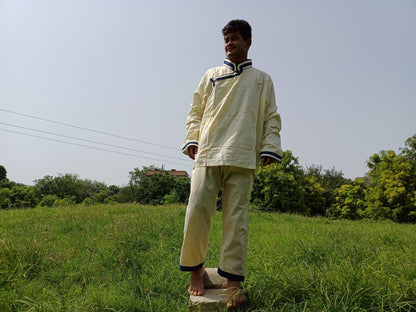 Tibetan Traditional Meditation Suit,Buddhist Prayer Yoga Clothes,Buddhist Meditation Robe,Meditation Pant and Shirt for Men,Tibetan Clothing