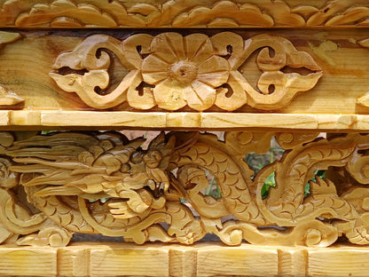 Small Size Dragon Handcarved Foldable Wooden Tibetan Buddhist Altar,Zen Meditation Altar,Dragon Carved Prayer table,Tibetan Alter Table,