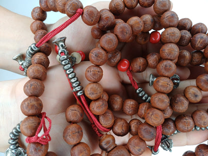 12mm  Old Phoenix One Eye Bodhi Seeds Mala, Buddhist beads,Tibetan Bodhi Beads, Prayer Mala,Nepali Bodhi Seed