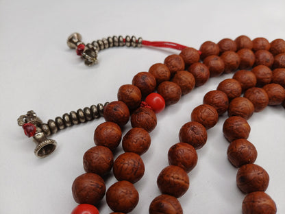 12mm  Old Phoenix One Eye Bodhi Seeds Mala, Buddhist beads,Tibetan Bodhi Beads, Prayer Mala,Nepali Bodhi Seed