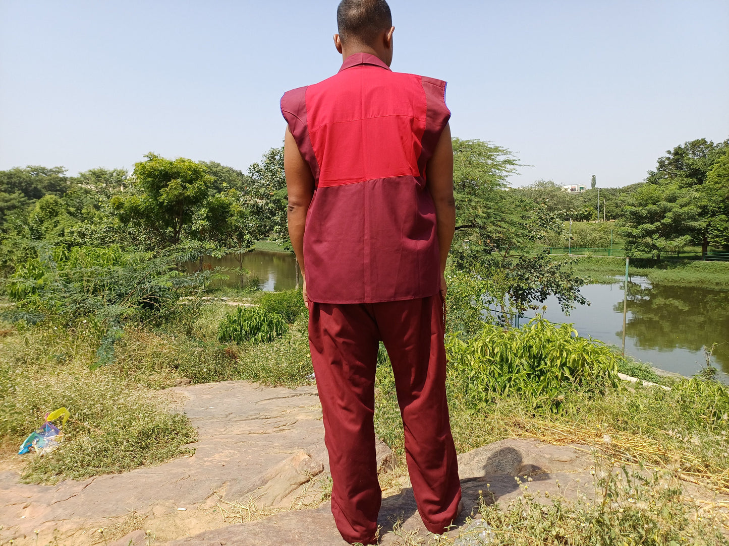 Tibetan Buddhist Monk Dhonka,Buddhist Monk Jacket,Monastry Style Meditation Jacket,Monk Nun Jacket,Temple clothing,Spiritual fabric