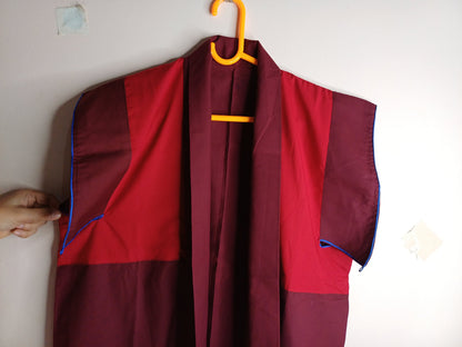 Tibetan Buddhist Monk Dhonka,Buddhist Monk Jacket,Monastry Style Meditation Jacket,Monk Nun Jacket,Temple clothing,Spiritual fabric
