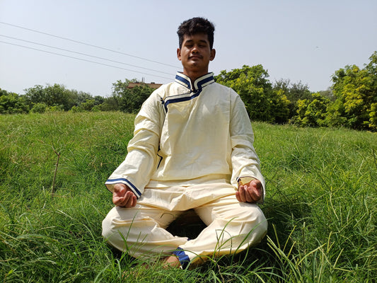 Tibetan Traditional Meditation Suit,Buddhist Prayer Yoga Clothes,Buddhist Meditation Robe,Meditation Pant and Shirt for Men,Tibetan Clothing