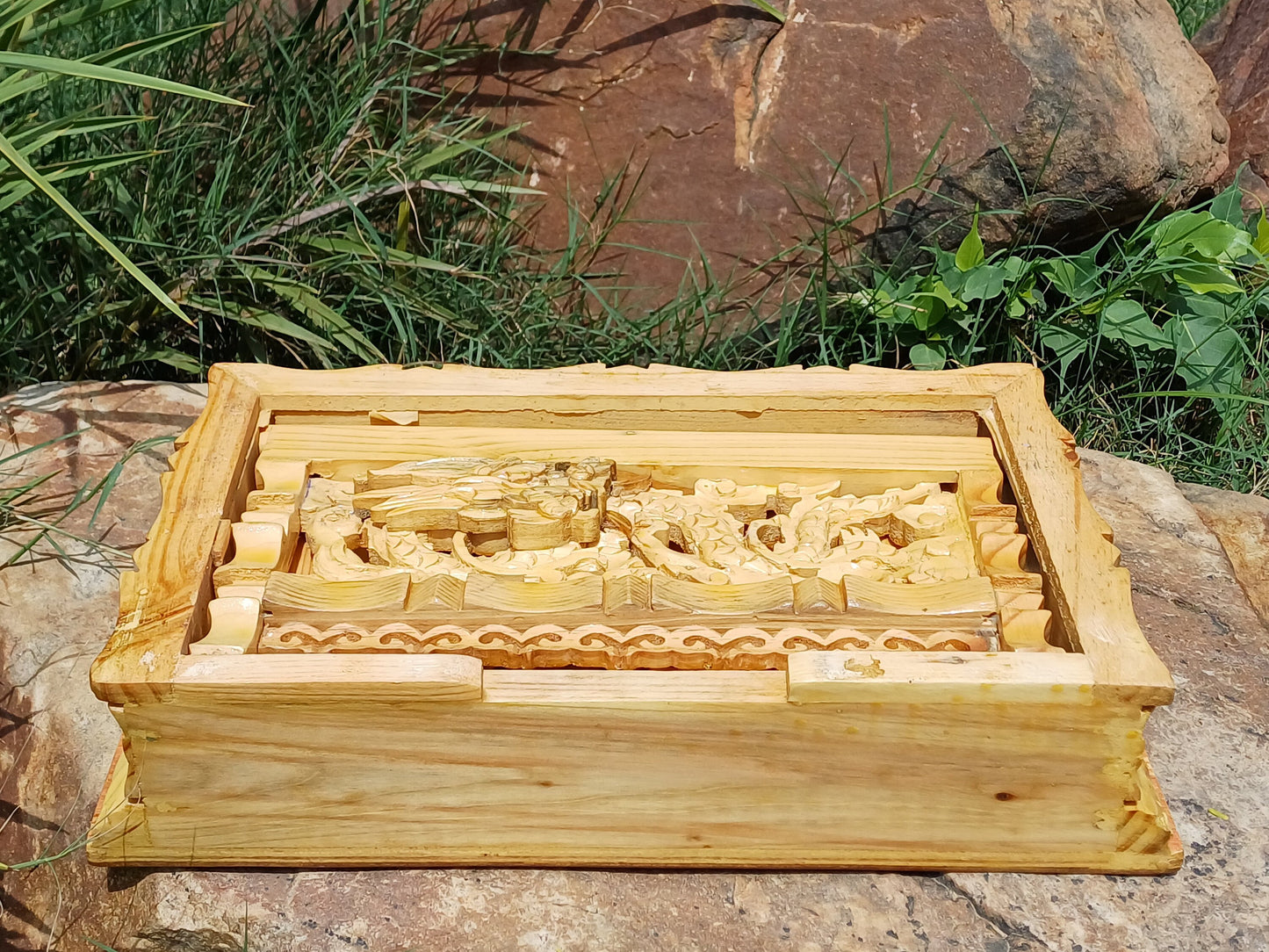 Small Size Dragon Handcarved Foldable Wooden Tibetan Buddhist Altar,Zen Meditation Altar,Dragon Carved Prayer table,Tibetan Alter Table,