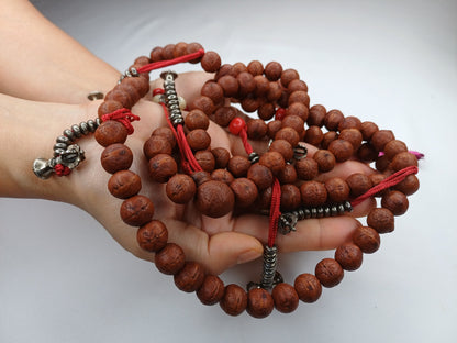 12mm  Old Phoenix One Eye Bodhi Seeds Mala, Buddhist beads,Tibetan Bodhi Beads, Prayer Mala,Nepali Bodhi Seed