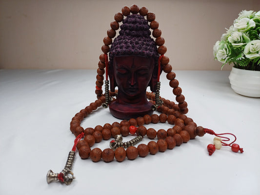 12mm  Old Phoenix One Eye Bodhi Seeds Mala, Buddhist beads,Tibetan Bodhi Beads, Prayer Mala,Nepali Bodhi Seed