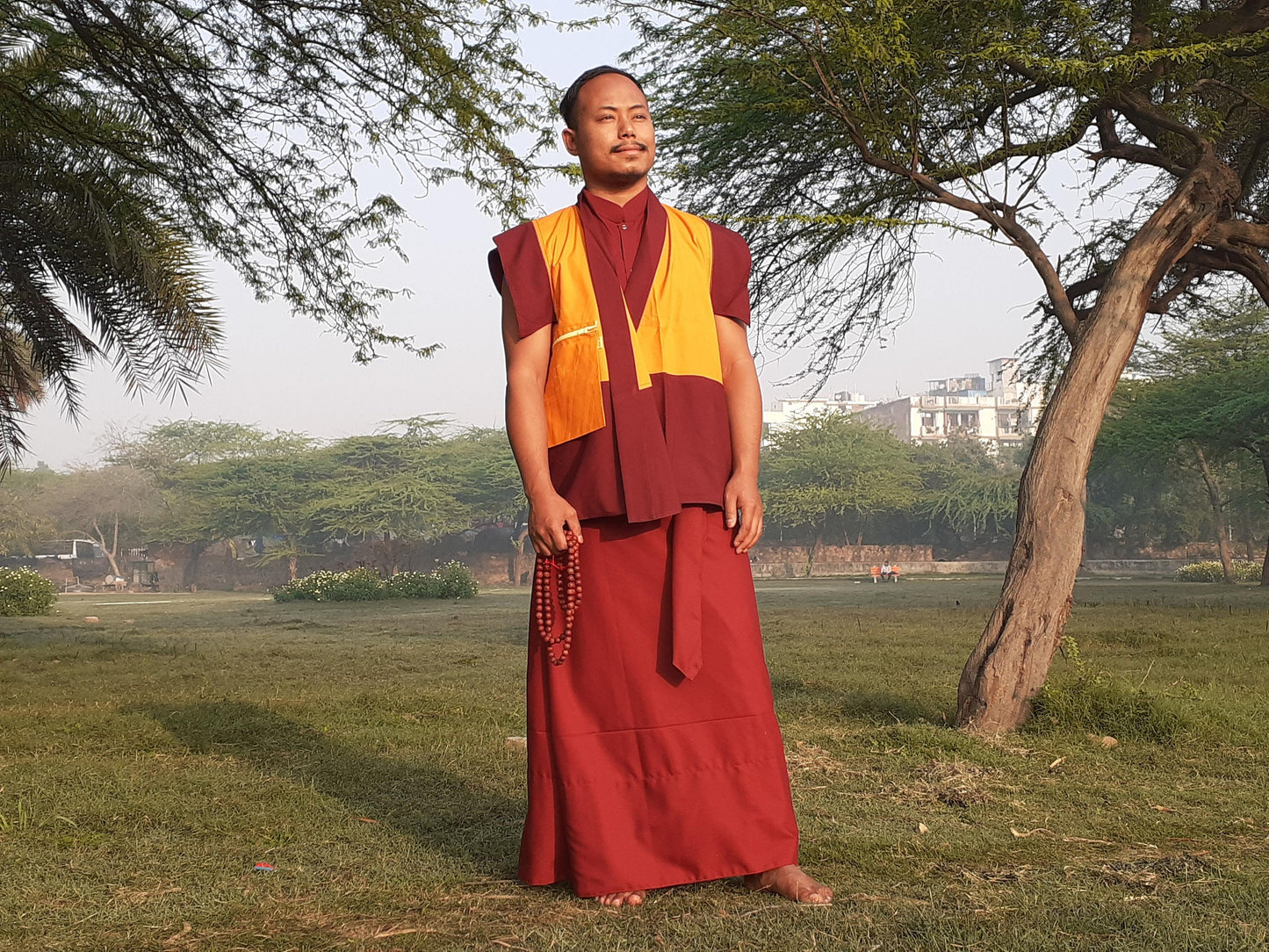 Complete Tibetan Buddhist Monk Robe Set,Buddhist Monk Dress,Monastery Meditation Cloth,Buddhist Monk/Nun Costume,Temple Spiritual Clothing