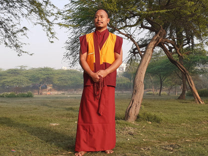 Complete Tibetan Buddhist Monk Robe Set,Buddhist Monk Dress,Monastery Meditation Cloth,Buddhist Monk/Nun Costume,Temple Spiritual Clothing