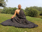 Extra-Large Yogi Handwoven Himalayan Sheep Wool Meditation Shawl,Himalayan Prayer Blanket,Himalayan Wool, Handmade Indian Yoga Prayer Wrap