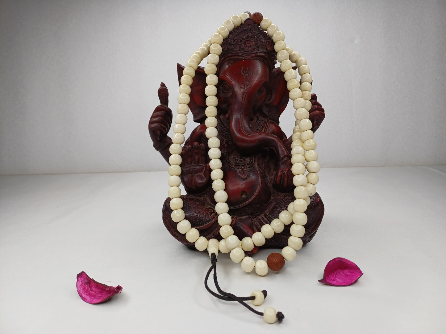 108 Handcarved Bone and Bodhi Beads Meditation Mala,bone necklace,Ethnic Bone Jewellery,Tibetan Buddhist Prayer Bone Rosary