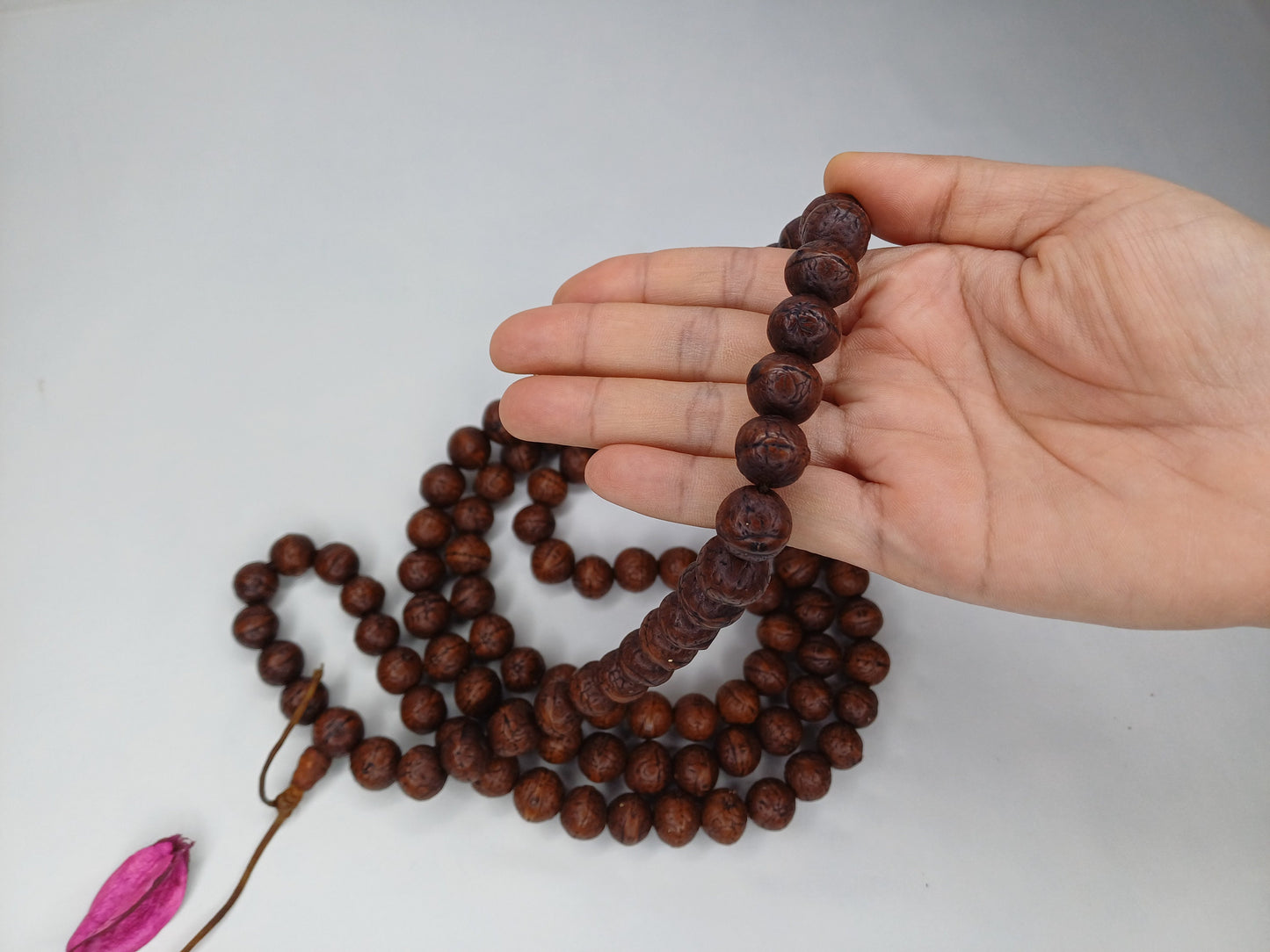 108 Antique Darked Phoenix One Eye Bodhi Seeds Mala,Buddhist beads,Tibetan Bodhi Beads, Antique Prayer Mala,Nepali Bodhi Seed,Japa Mala