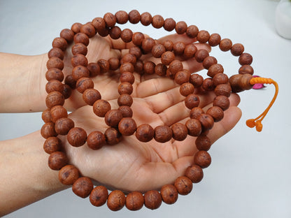 108 Naturally Aged Darked One Eye Bodhi Seeds Mala,Tibetan  Buddhist beads,Tibetan Bodhi Beads,Phoenix Eye Prayer Mala,Nepali Bodhi Seed,