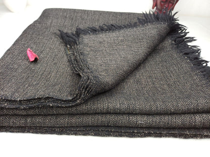 Extra-Large Yogi Handwoven Himalayan Sheep Wool Meditation Shawl,Himalayan Prayer Blanket,Himalayan Wool, Handmade Indian Yoga Prayer Wrap