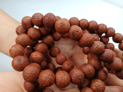 108 Naturally Aged Darked One Eye Bodhi Seeds Mala,Tibetan  Buddhist beads,Tibetan Bodhi Beads,Phoenix Eye Prayer Mala,Nepali Bodhi Seed,