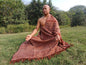 Large Thick Brown Handspun/Handwoven Himalayan Yak Wool Meditation Blanket,Tibetan Yak Wool Wrap,Ethnical Yak Wool Prayer Zen,Himalayan Yak