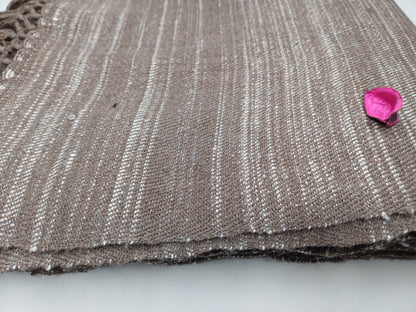 CHAKRA X-Large Thick Heavy Brown Handwoven Pure Himalayan Yak Wool Meditation Blanket,Tibetan Yak Wool Wrap,Himalayan YakWool Prayer Blanket