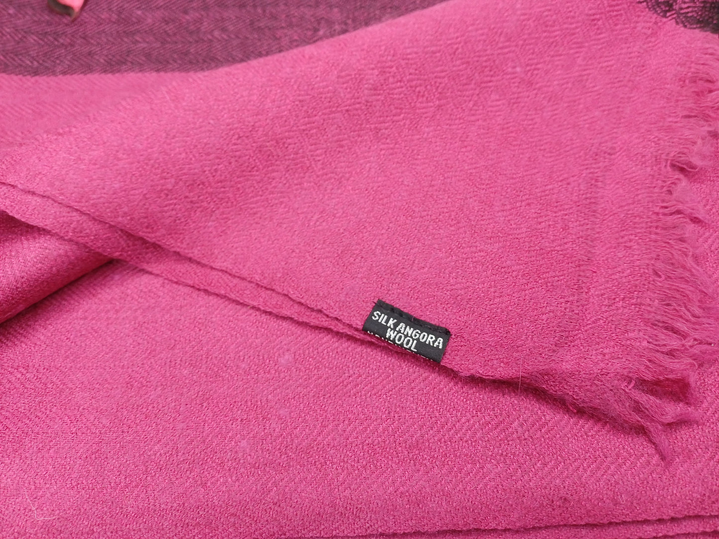 PINK TARA X-Large Handwoven Himalayan Angora Wool Buddhist Meditation Shawl,Himalayan Wool Prayer Blanket,Prayer Wrap,Ethnic Indian Blanket