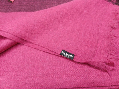 PINK TARA X-Large Handwoven Himalayan Angora Wool Buddhist Meditation Shawl,Himalayan Wool Prayer Blanket,Prayer Wrap,Ethnic Indian Blanket