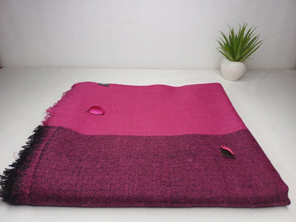 PINK TARA X-Large Handwoven Himalayan Angora Wool Buddhist Meditation Shawl,Himalayan Wool Prayer Blanket,Prayer Wrap,Ethnic Indian Blanket