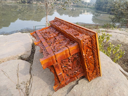 Dragon Handcarved Foldable Wooden Tibetan Buddhist Altar Tabl,Tibetan Alter Table,Buddhist Meditation Table,