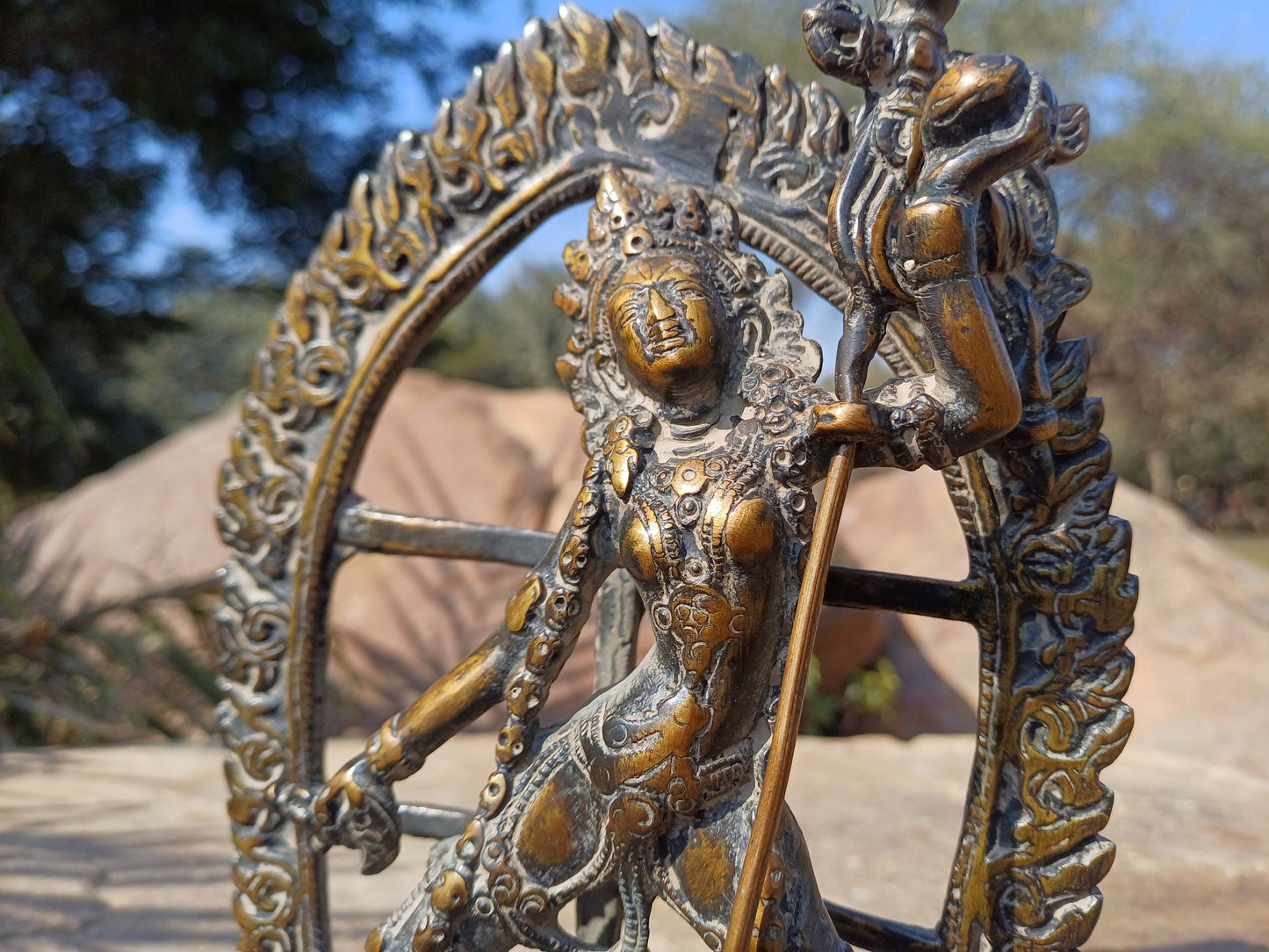 Vintage Hand-Made Tibetan Buddhist Dakini Vajrayogini Statue,Himalayan Divine Spiritual Sculpture,Buddhist sculpture Old Buddhist Artifact,