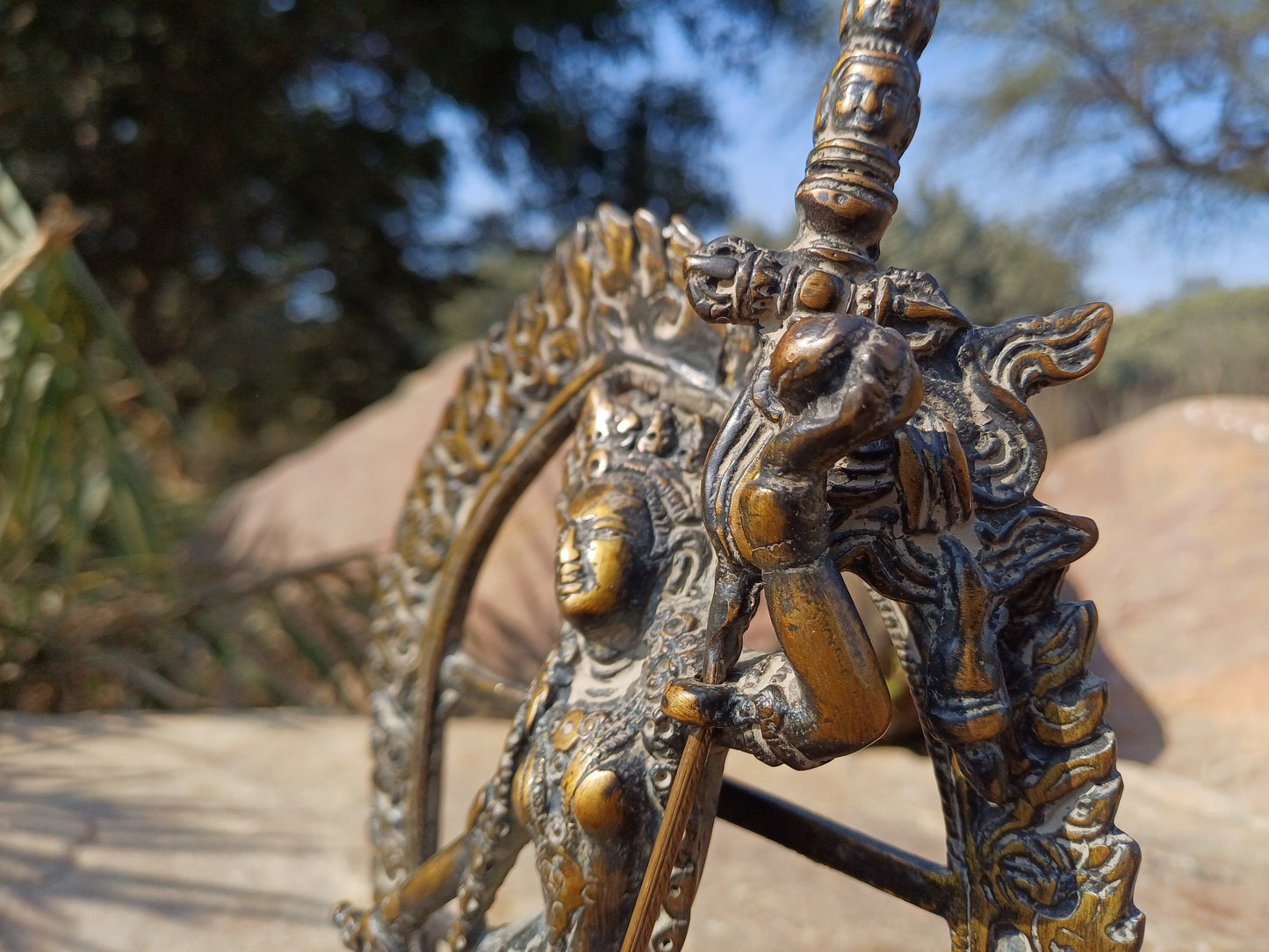 Vintage Hand-Made Tibetan Buddhist Dakini Vajrayogini Statue,Himalayan Divine Spiritual Sculpture,Buddhist sculpture Old Buddhist Artifact,