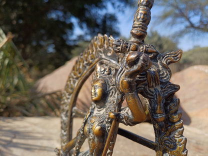 Vintage Hand-Made Tibetan Buddhist Dakini Vajrayogini Statue,Himalayan Divine Spiritual Sculpture,Buddhist sculpture Old Buddhist Artifact,