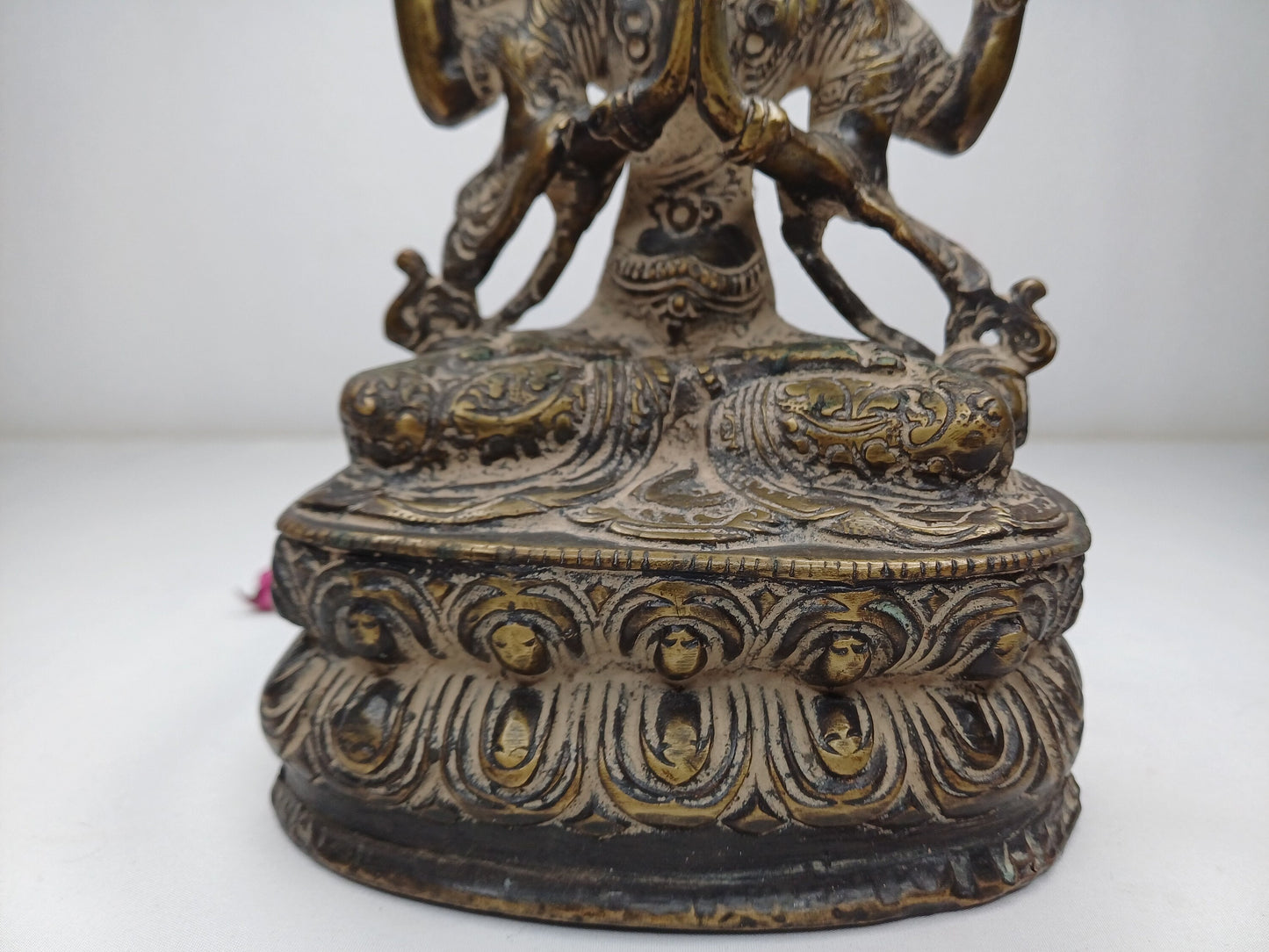 Vintage Hand-Made Brass Tibetan Buddhism Manjushree Boddhisattva Deity Statue,Divine Spiritual Sculpture,Buddhist Idol,Old Buddhist Artifact