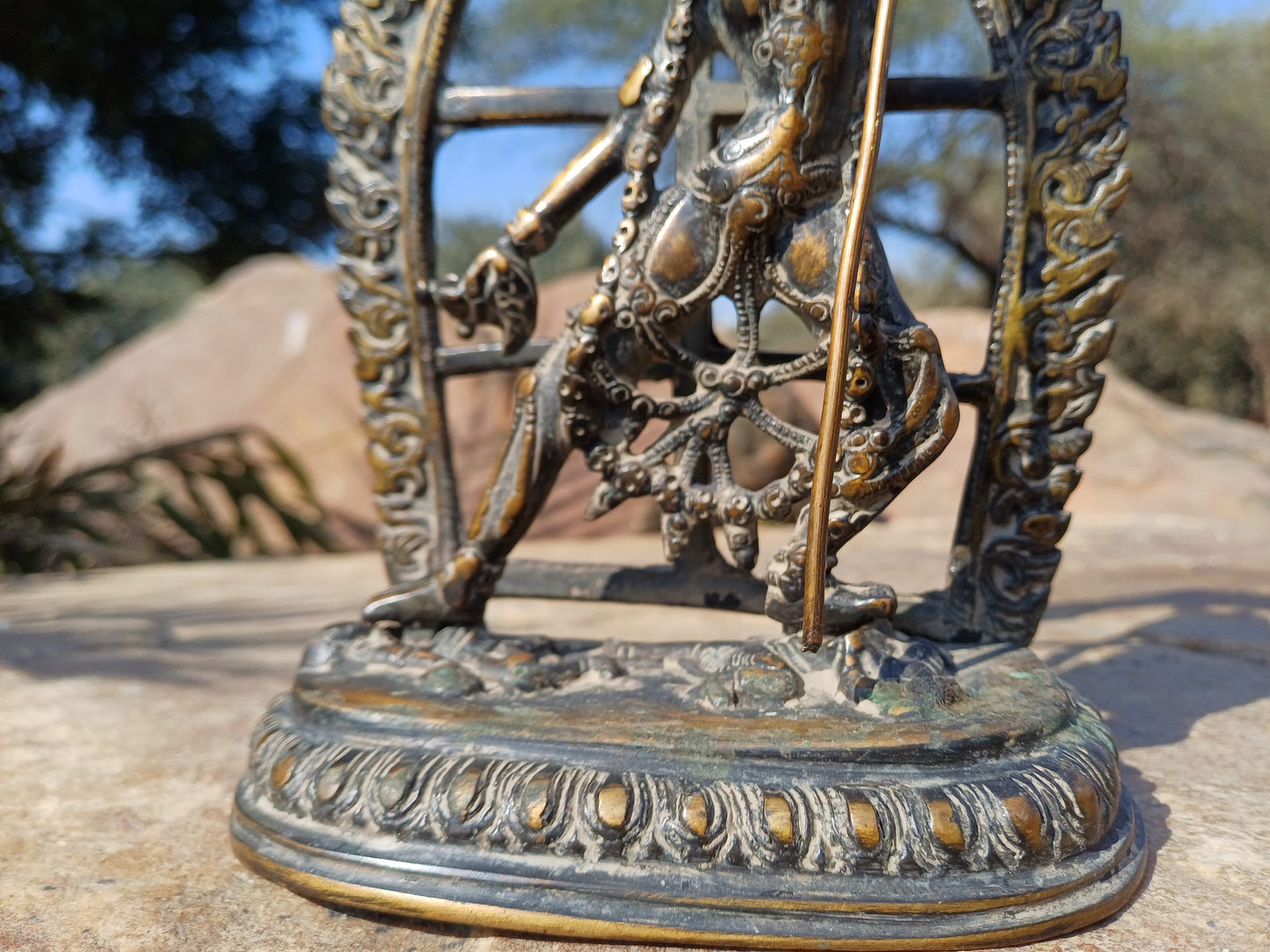 Vintage Hand-Made Tibetan Buddhist Dakini Vajrayogini Statue,Himalayan Divine Spiritual Sculpture,Buddhist sculpture Old Buddhist Artifact,
